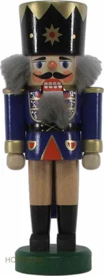 Produktbild von Nussknacker König dunkelblau Höhe 17,5cm NEU