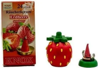 Immagine prodotto di Set per fumigazione alla fragola con 24 candele profumate e una statuetta
