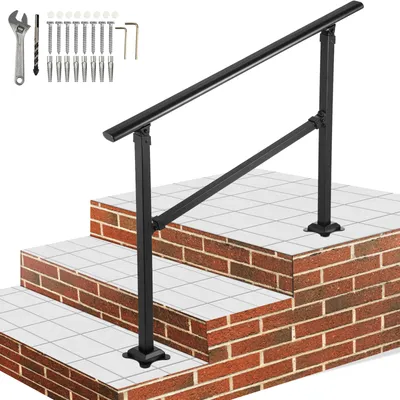 Immagine prodotto di VEVOR ringhiera scale corrimano balcone ringhiera in ferro battuto61.2cm1-3 passi