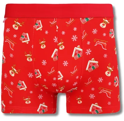 Produktbild von Boxershorts - Herrenunterwäsche Größe XXL - Männerunterwäsche 1 Stück - Weihnachtsboxershorts
