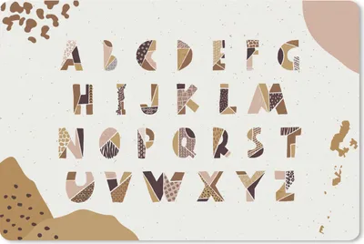 Produktbild von MuchoWow® Schreibtischunterlage Sprichwörter - Alphabet - Zitate - Kinder - Baby - Jungen - Mädchen 60x40 cm - XXL Mauspad - Großes Mauspad