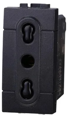 Immagine prodotto di Presa bipasso compatibile Bticino Livinglight 2P+T 10/16A 250V colore nero