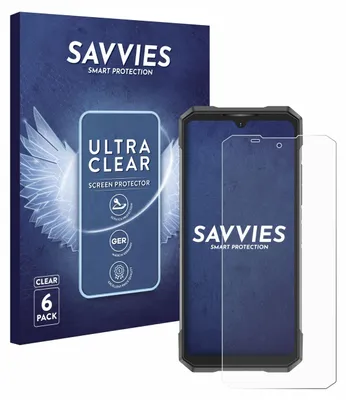 A product box and a screen protector on a phone.