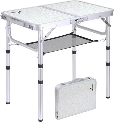 Produktbild von Famanu Campingtafel höhenverstellbar - Tragbare Klapptisch für den Außenbereich