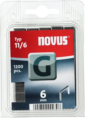 Produktbild von Flachdrahtklammer G Typ 11 B10,6xL6mm Draht-B.1,25mm 1200St./Pack.NOVUS