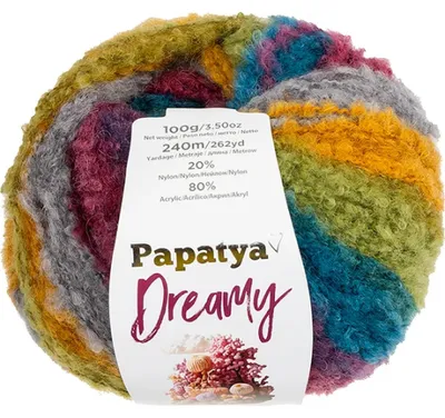Obrázek produktu pro Příze PAPATYA DREAMY - 100 g, 240 m - Modrá,Zelená