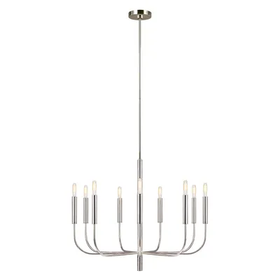 Produktbild von Elstead Brianna Kronleuchter E14 9-fach Poliertes Nickel
