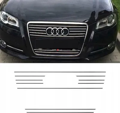 Obrázok produktu pre AUDI A3 8PA 8P S3 Chromgrill Zierleiste Tuning