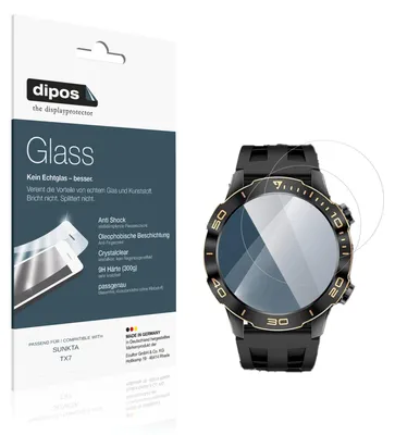 Produktbild von 2x Schutzfolie für SUNKTA TX7 - Anti-Shock 9H Folie dipos Glass Kunststoffglas