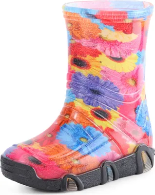 Produktbild von Ladeheid Kinder Mädchen Jungen Gummistiefel Gefüttert Swk2021BW (Muster-57, 21/22)