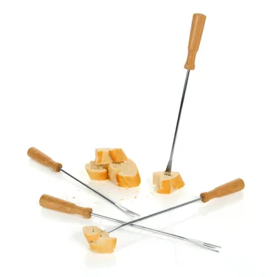 Immagine prodotto di Boska Fonduegabeln, Küchenhelfer, Fondue Gabeln, Europäisches Eichenholz / Edelstahl, 26.3 cm, 320116