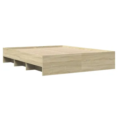 Produktbild von Bettgestell ohne Matratze Sonoma-Eiche 160x200 cm Holzwerkstoff
