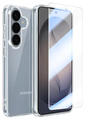 Immagine prodotto di Mayaxess, custodia con pellicola protettiva in vetro per Samsung Galaxy S26, trasparente
