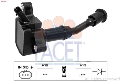 Produktbild von FACET 9.6523 Zündspule für FORD FOCUS III Turnier Kuga Mk2 (DM2) FOCUS III Mondeo V Kombi (CF) C-Max II (DXA/CB7, DXA/CEU)