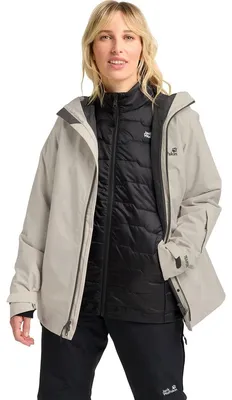 Produktbild von Jack Wolfskin Damen Jacke Flowline 3IN1 Jacket W Beige S