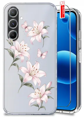 Produktbild von Hülle für Samsung A17 5G – Frühlingsmotive, Frühlingsblumen, durchsichtige Hülle + Displayschutzfolie