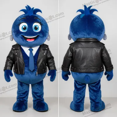 Productafbeelding van Charismatische blauwe jurist mascotte MASTICOT