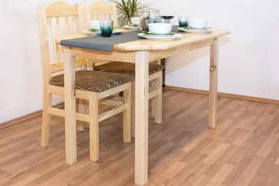 Produktbild von Esstisch 75x130 cm Kiefer massiv, Farbe: Natur