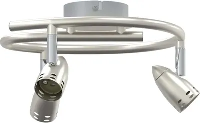 Produktbild von vidaXL Deckenstrahler mit Strahlern Nickel 24 x 22 x 12,5 cm Metall