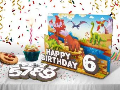 Produktbild von familiacard Geburtstagsdekoration "Dinosaurier"
