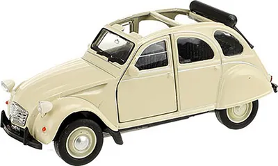 Image de CITROEN 2CV "Canard" avec toit ouvrant Retraite Modèle réduit de voiture en métal Voiture jouet Véhicule jouet Enfants Cadeau 62 (crème sur)