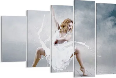 Produktbild von Bild auf Leinwand - Leinwandbild - Frau Tänzerin Ballett - 150x100cm - Wand Bild - Wanddeko - Leinwanddruck - Bilder - Kunstdruck - Wanddekoration - Leinwand bilder - Wandkunst - EG150x100-2665