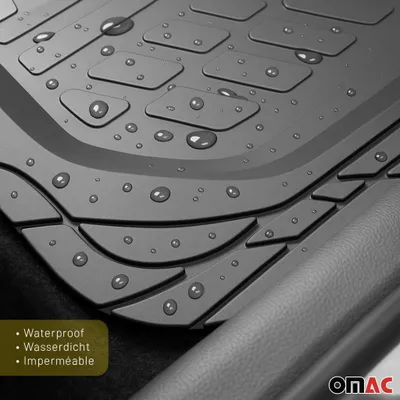 Produktbild von Fußmatten Gummimatten 3D Passform für Nissan Micra Gummi Schwarz 4tlg