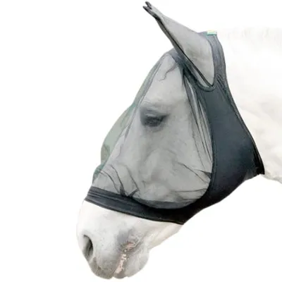 Produktbild von USG Fliegenschutzmaske mit Ohrenschutz - schwarz - Pony