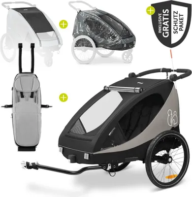Immagine prodotto di Set risparmio rimorchio per bici Hauck 2in1 Dryk Duo