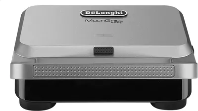 Produktbild von DE'LONGHI SW12.BC.S MultiGrill easy Sandwich Maker & Waffeleisen silber/ schwarz, Farbe: Silber/Schwarz