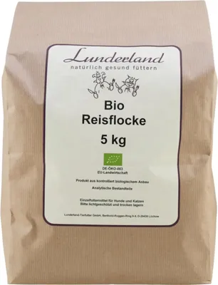 Produktbild von Lunderland Bio Reisflocke 5kg 100% geschälter flockierter Rundkornreis