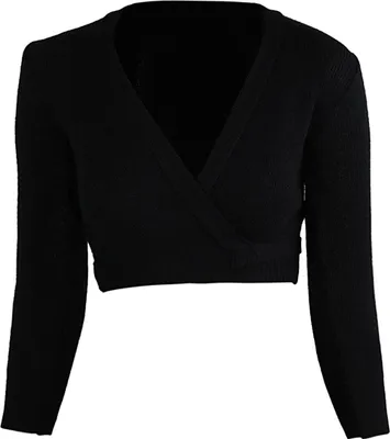 Produktbild von Intermezzo Damen Ballett Wickeljacke 6000 Jersey Elisa - Farbe: Schwarz (037) - Größe: M