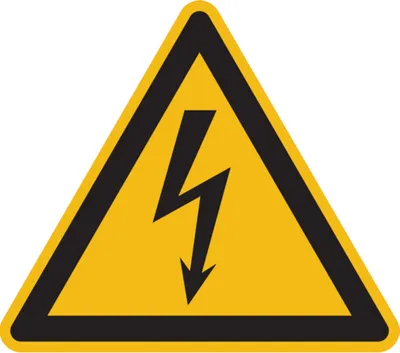 Produktbild von Dreifke® Warnschild, Warnung vor elektrischer Spannung W012 (Blitzpfeil) | Fo...
