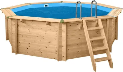 Zdjęcie produktu dla Interline 55600110, Pokrywa basenu, Nad basenem naziemnym, Figura 8 kształt, Niebieski, 0,4 mm, 4400 mm