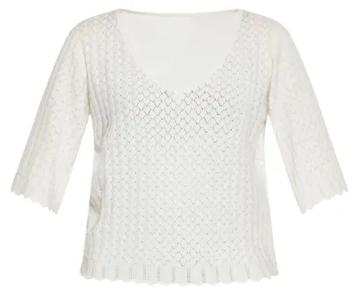 Produktbild von AODA damen strickjacke - wollweiss, S