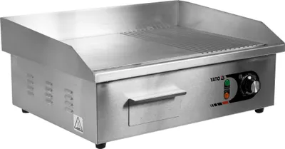 Produktbild von Gastro Grillplatte 2/3, glatt 3000W 555x430x230mm