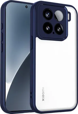 Obrázek produktu pro Pouzdro pro Xiaomi 15 průhledný zadní kryt s TPU rámečkem, odolné proti nárazům Modrý