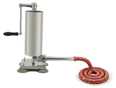 Image de Remplisseur de saucisses, manuel, avec manivelle, capacité de 3 litres, 6 lbs