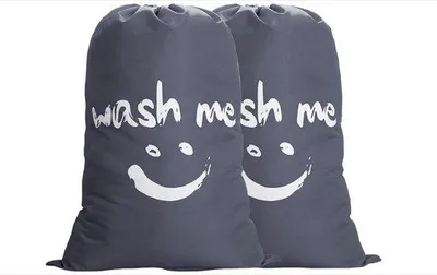 Produktbild von 2 Stück Outdoor-Waschbeutel, 120 Liter, groß, faltbar, grau