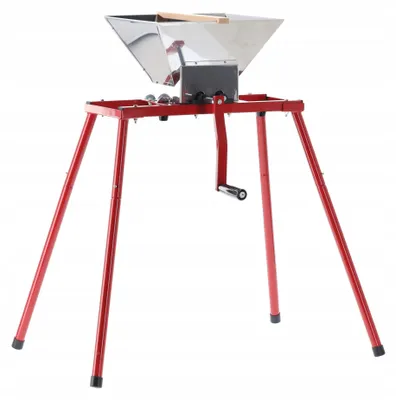Produktbild von Obstmühle 7L mit Metallgestell - Obstzerkleinerer, Fruchtmühle, Apfel Zerkleiner