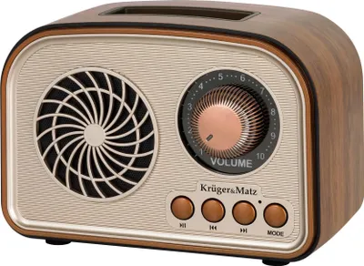 Obrázok produktu pre Prenosné rádio Kruger&Matz KM0834, analogové AM/FM/SW, Bluetooth 6.0, 5W, 185x77.5x150mm