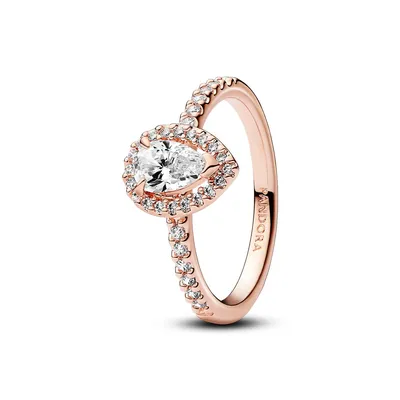 Image de Pandora Anneau de poire scintillant 182835C01 Anneau pour femme, Taille de l'anneau:54
