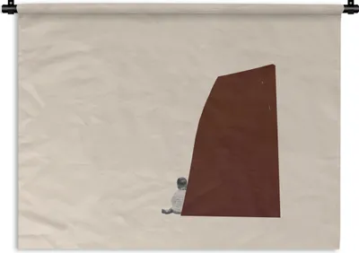 Produktbild von MuchoWow® Wandteppich Wandbehang Vintage - Pastell - Junge 150x112.50 cm Tapisserie Dekoration Wandtuch - Wanddecke - Wandteppiche