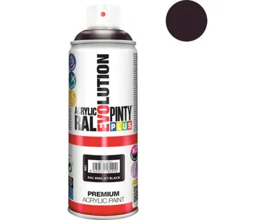 Obrázek produktu pro Barva ve spreji PINTYPLUS EVO 400ml RAL9005 černá lesklá