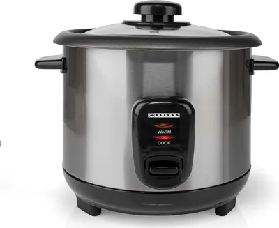Produktbild von Melissa 16280023 - Reiskocher - 1.0 l - 400 W - Antihaftbeschichtung - Herausnehmbarer Innentopf - Dampfkorb - Warmhaltefunktion - Automatische Abschaltung