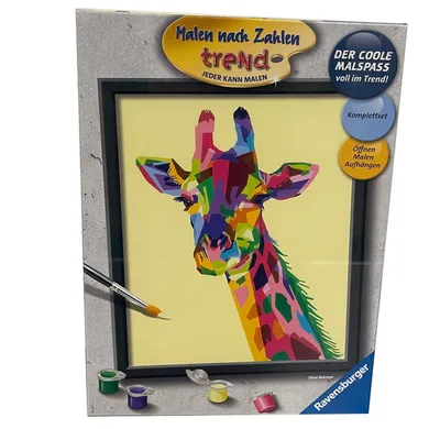 Obrázek produktu pro Ravensburger Malování podle čísel: Barevná žirafa 28926