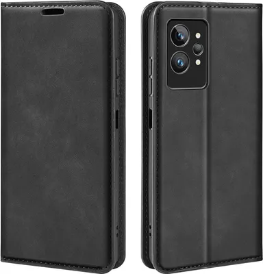 Produktbild von Mobigear Retro Slim  Realme GT2 Pro Hülle Klapphülle Geldbörse - Schwarz