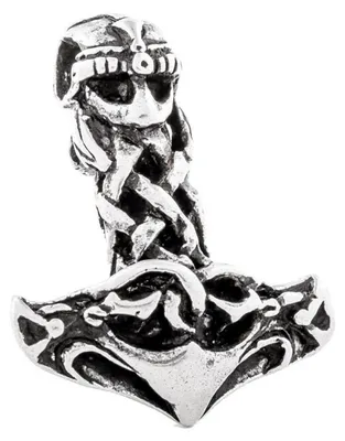 Produktbild von Thorshammer mit Helm, Silber