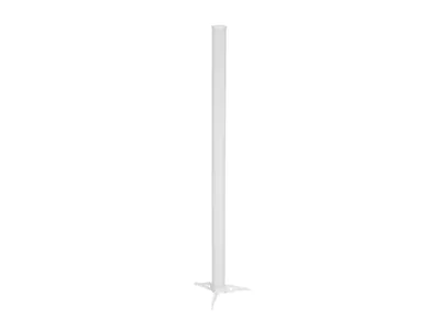 A white tube-like product with a base, isolated on a white background.