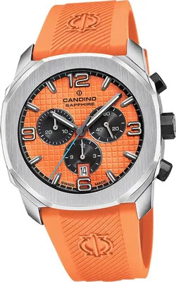 Immagine prodotto di Orologio da uomo in gomma Candino cronografo sport arancione D2UC4774/2